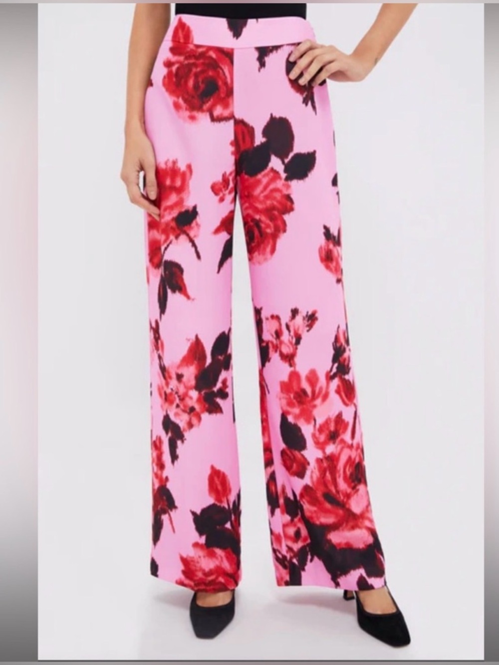 Tuckernuck Pink Wide-Leg Floral Pants